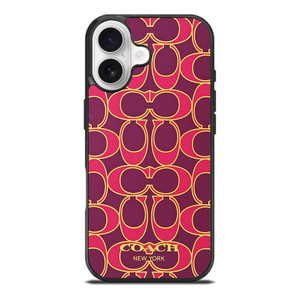 COACH NEW YORK PINK GOLD iPhone 17 Pro Case Cover